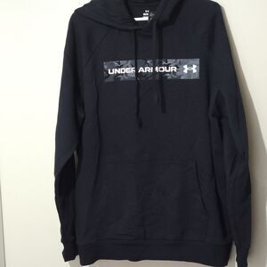 Under Armour Hoodie Mens Size Large Black With Pockets Warm